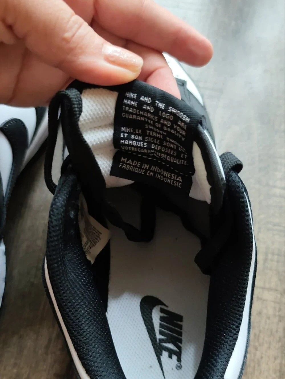 Nike Black and White Low-Top Sneakers